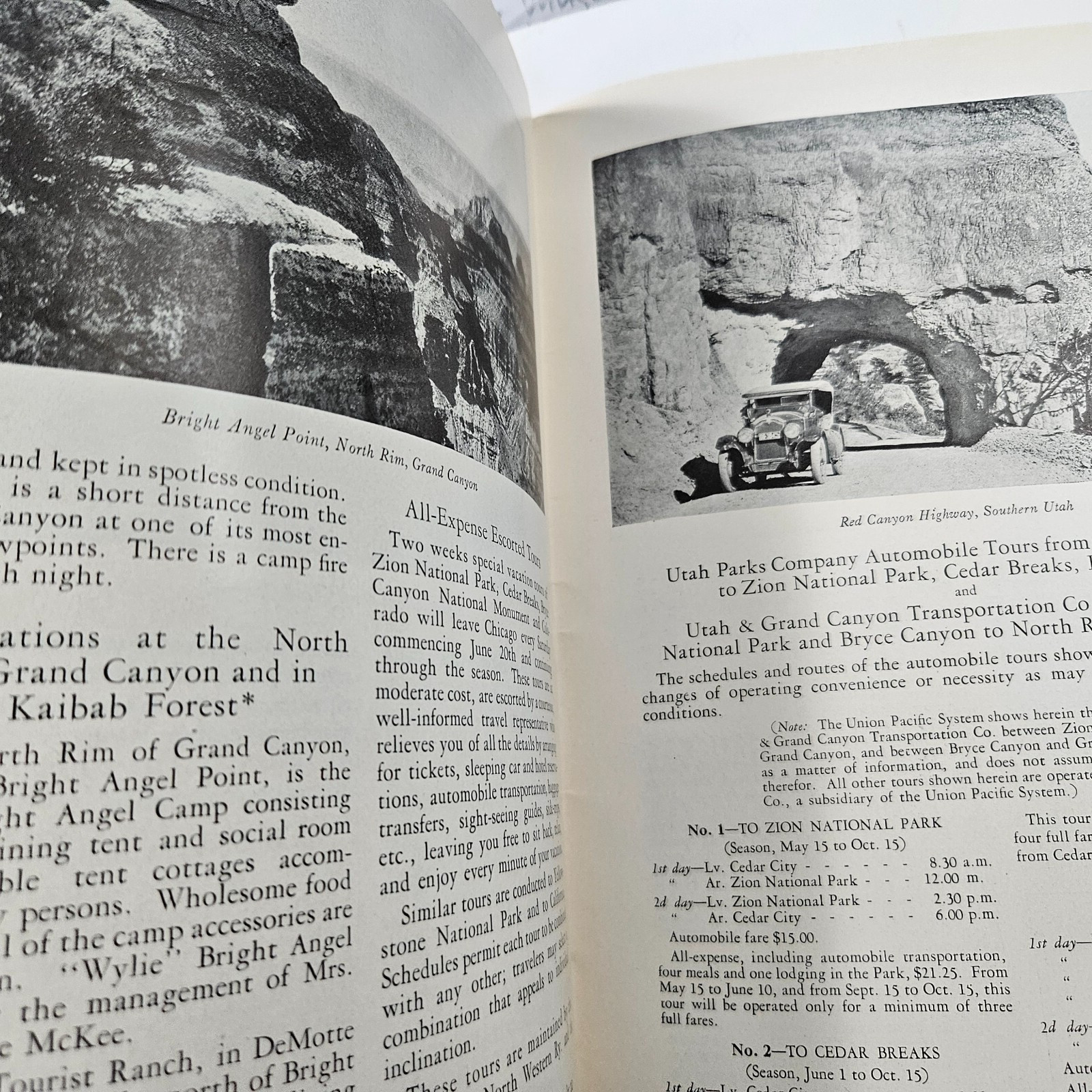 1925 Union Pacific RR Catalog Zion National Park Bryce Canyon & More