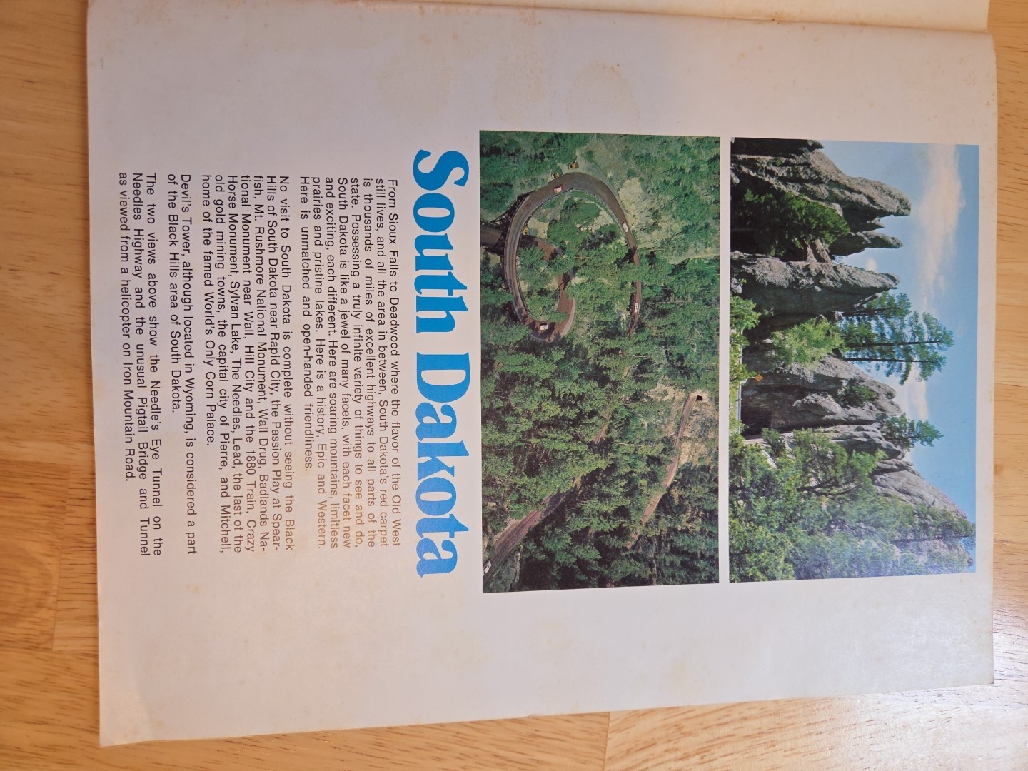 Mount Rushmore And The Black Hills Scenic Badlands Souvenir Picture Book
