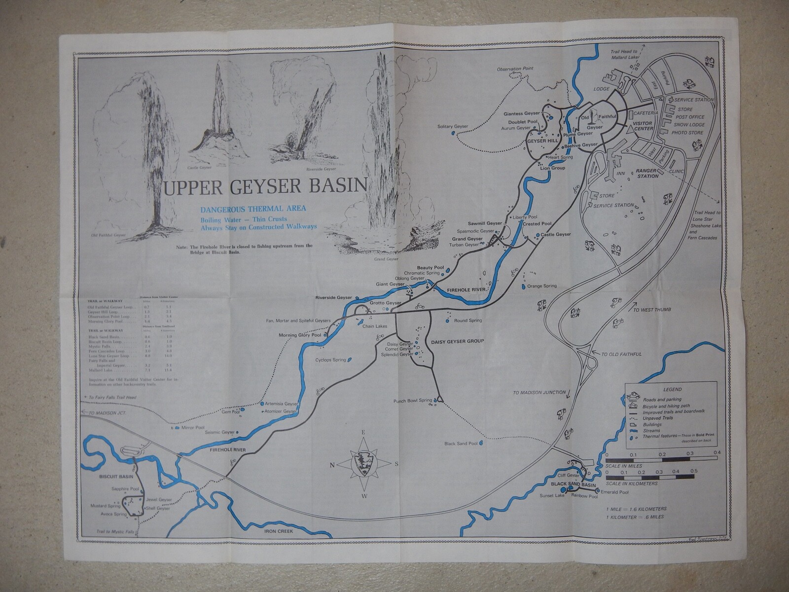 Vintage Yellowstone Maps, Brochures, Guides, Postcard, Reward Notice