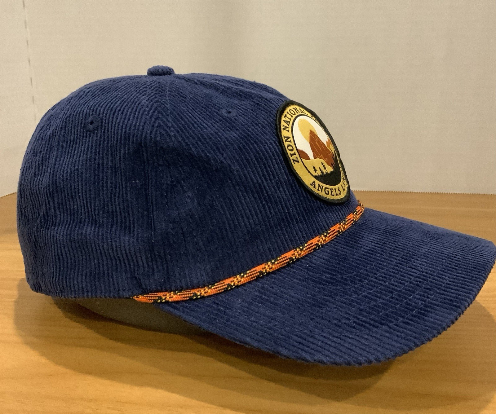 Mad Engine Zion National Park Men’s Snapback Rope Hat Navy Corduroy – Navy