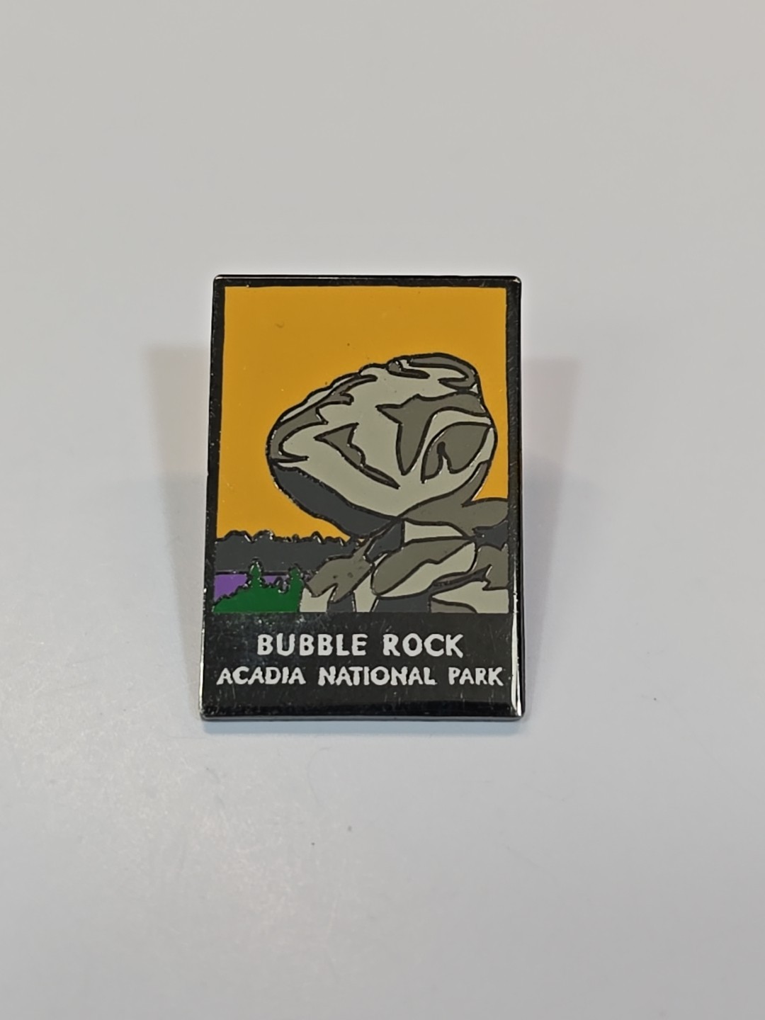 Bubble Rock Acadia National Park Travel Souvenir Lapel Pin Maine
