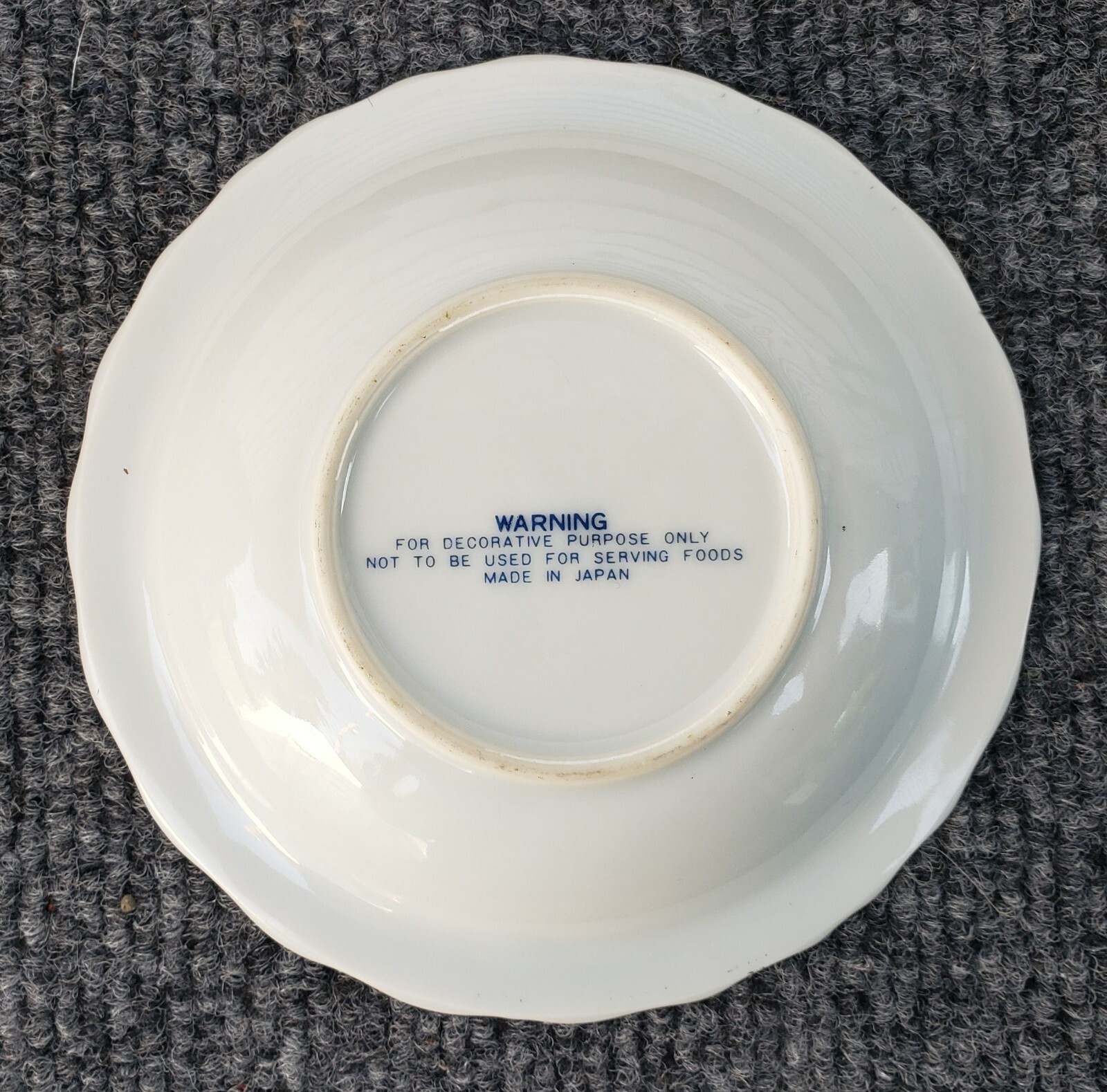 Vintage Yellowstone National Park Old Faithful Blue Souvenir Plate [Japan] (EUC)