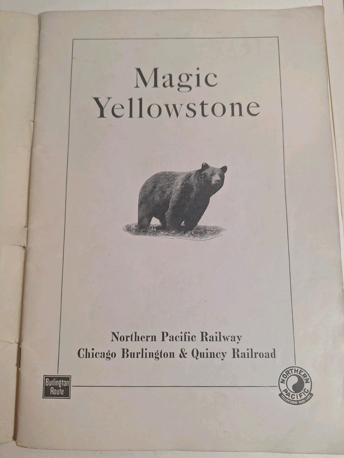 Vintage Northern Pacific RR ‘Magic Yellowstone’ National Park 1930’s Travel Book