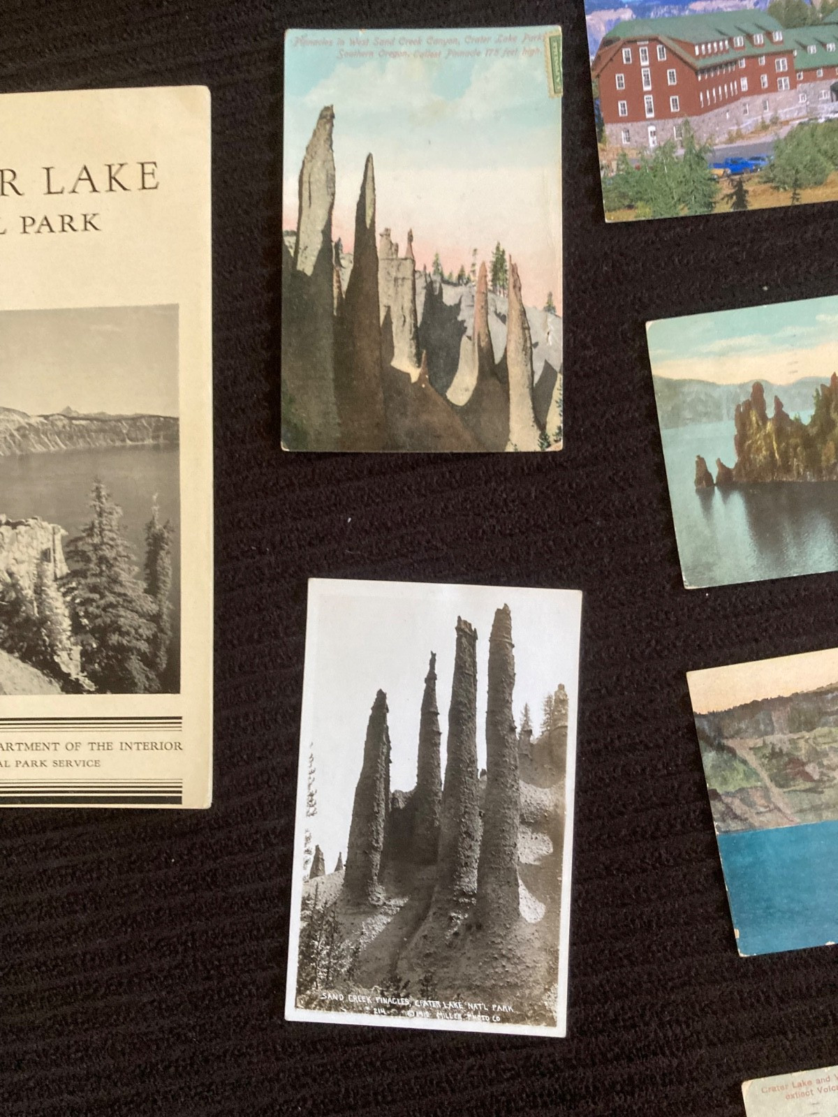 Lot of 17 Crater Lake National Park Postcards Brochures Guides