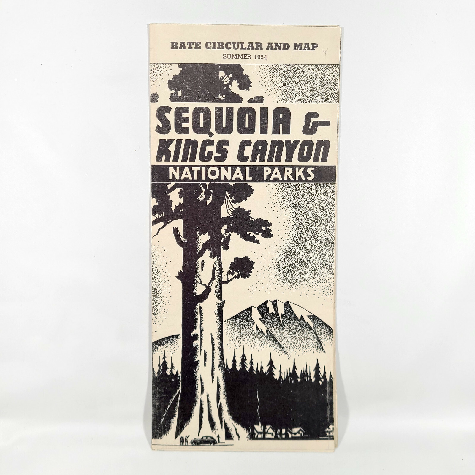 1954 Sequoia & Kings Canyon National Park Vintage Travel Brochure California