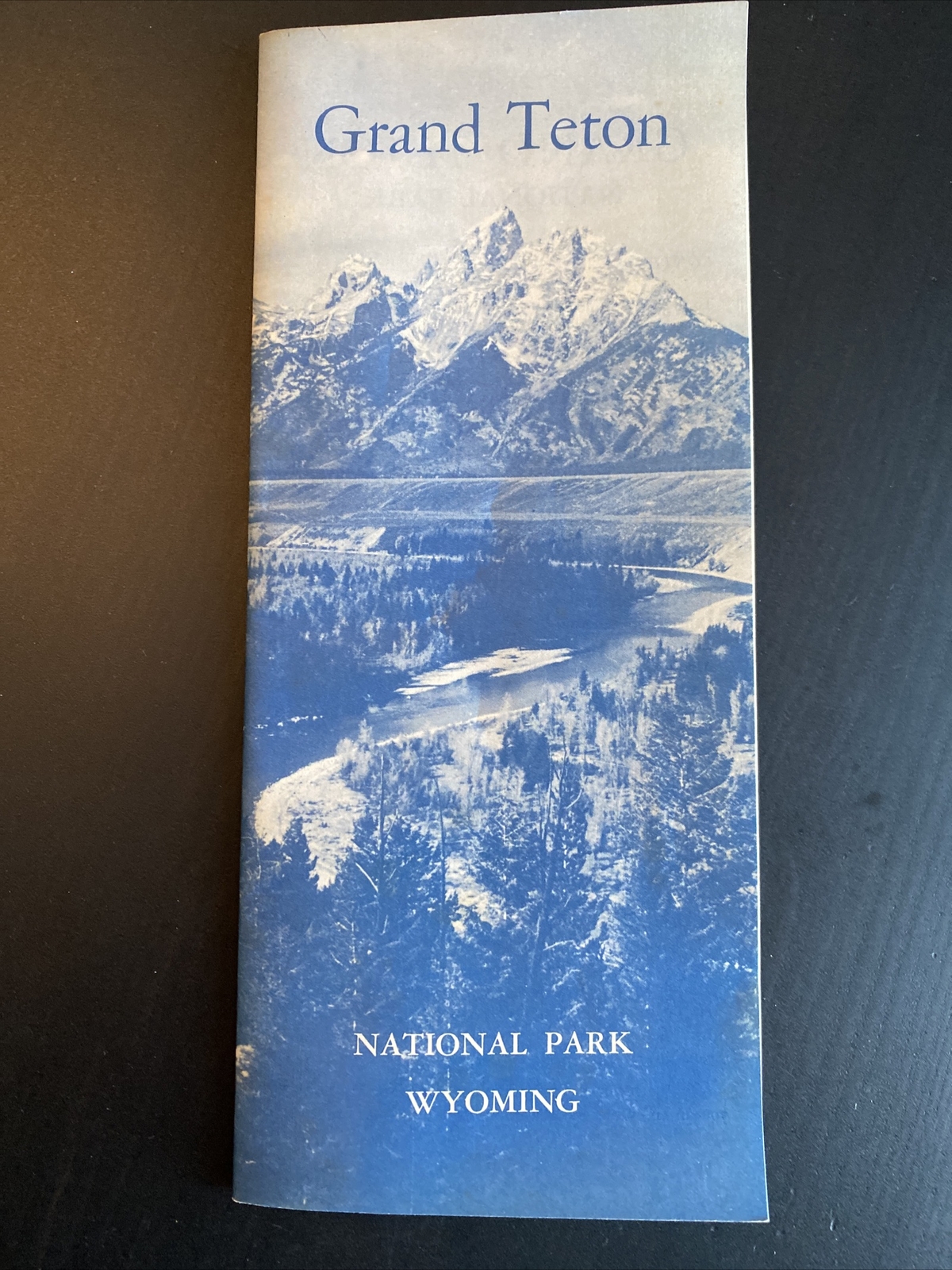 Vintage GRAND TETON NATIONAL PARK Brochure with map 1963 US Dept of Interior EUC