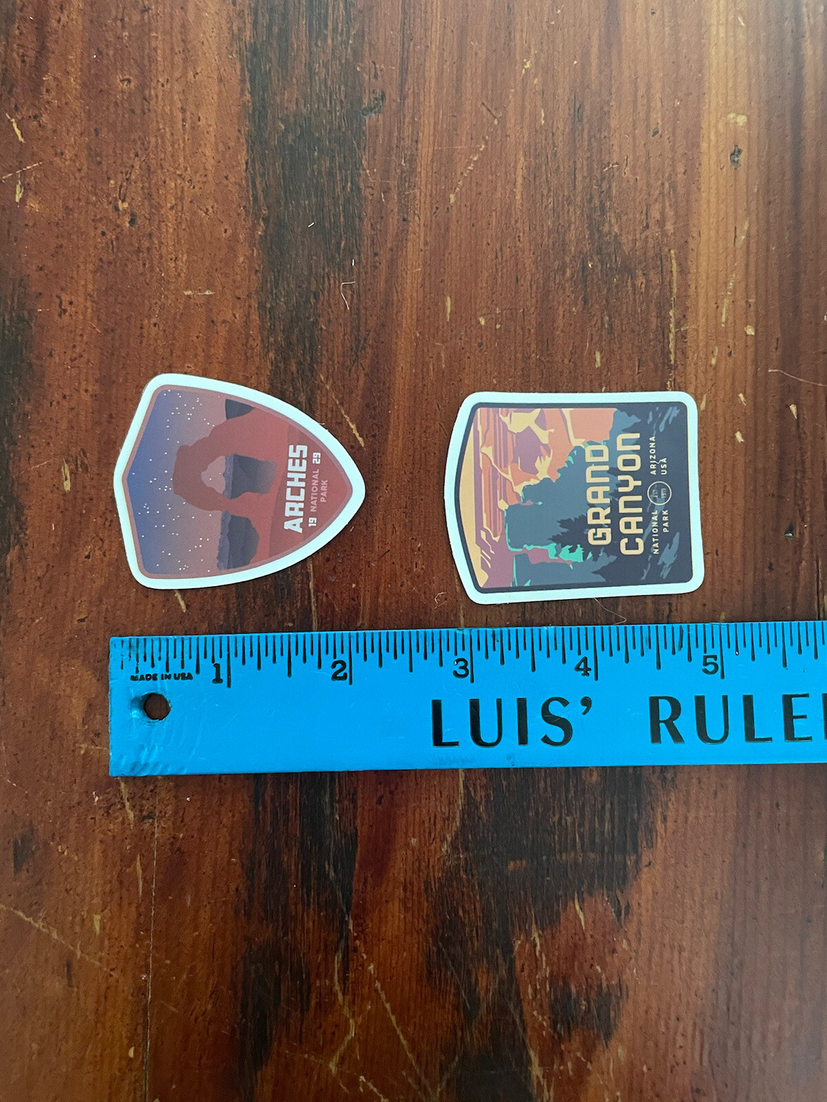 2 Set Grand Canyon & Arches National Park Outdoor Wilderness Sticker Decal