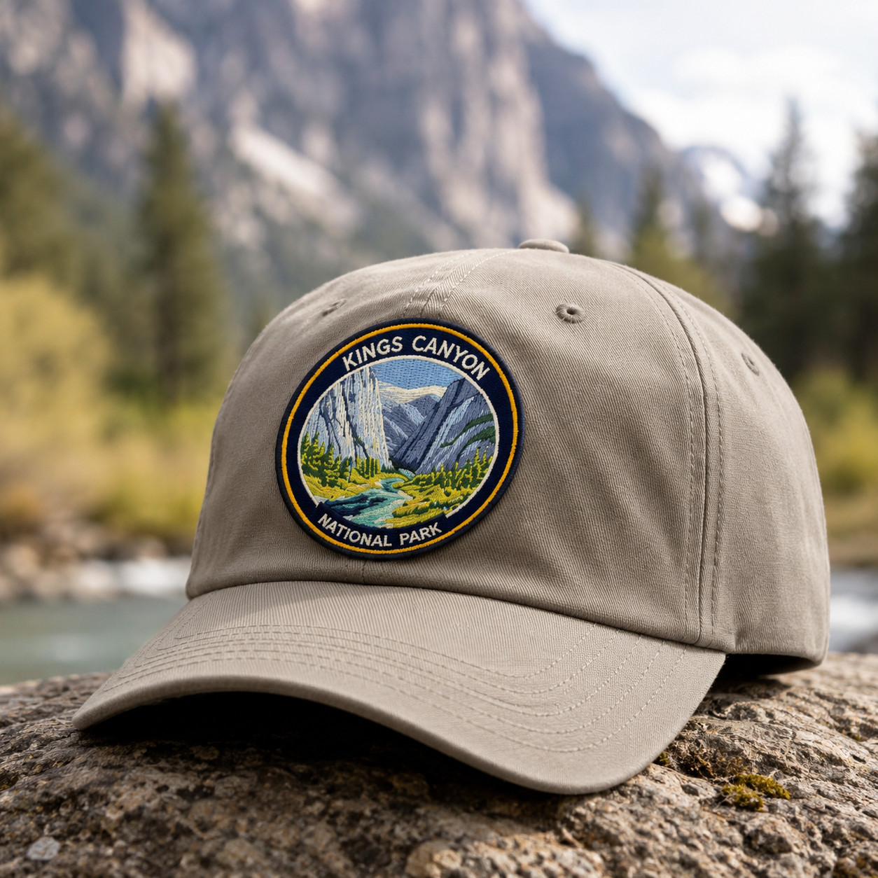 Kings Canyon National Park Embroidered Patch – Sierra Mountain Travel Souvenir