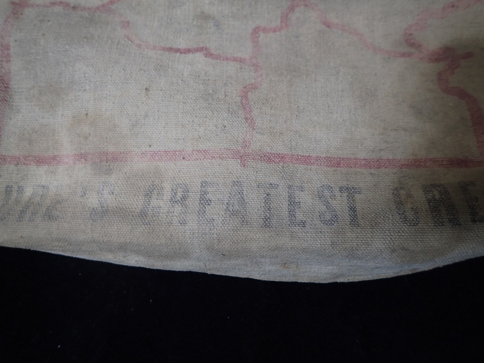 Vintage Yellowstone Park Chief Water Bag Flax Canvas by Pueblo Tent & Awning Co.