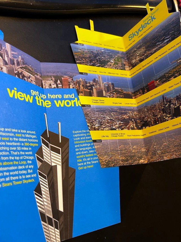 2008 Chicago (3) Pamphlets Sears Tower Skydeck Skyscraper Illinois Willis
