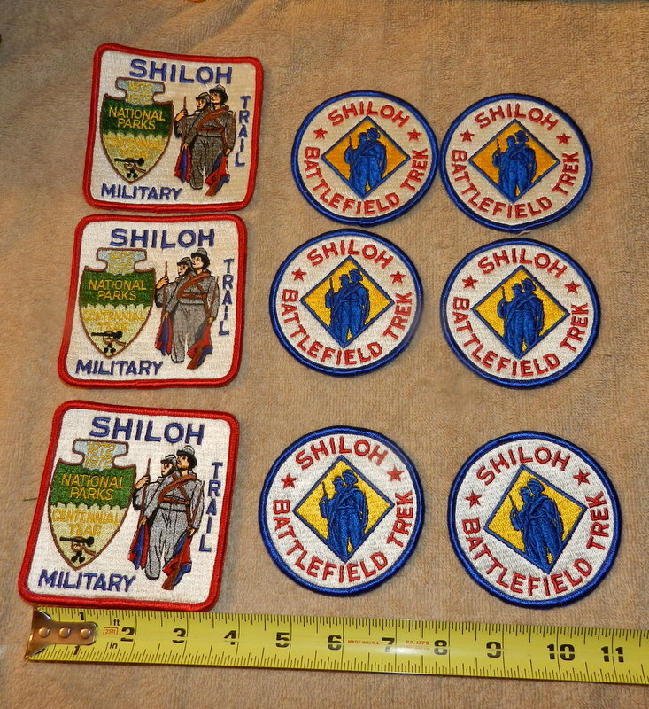 1972 SHILOH Military Trail Battlefield Trek National Park Centennial 9 PATCH LOT
