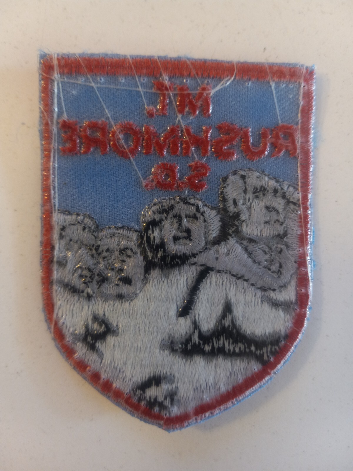 Mt Rushmore South Dakota SD Tourist Souvenir 2.75 Inch Embroidered Patch Vintage