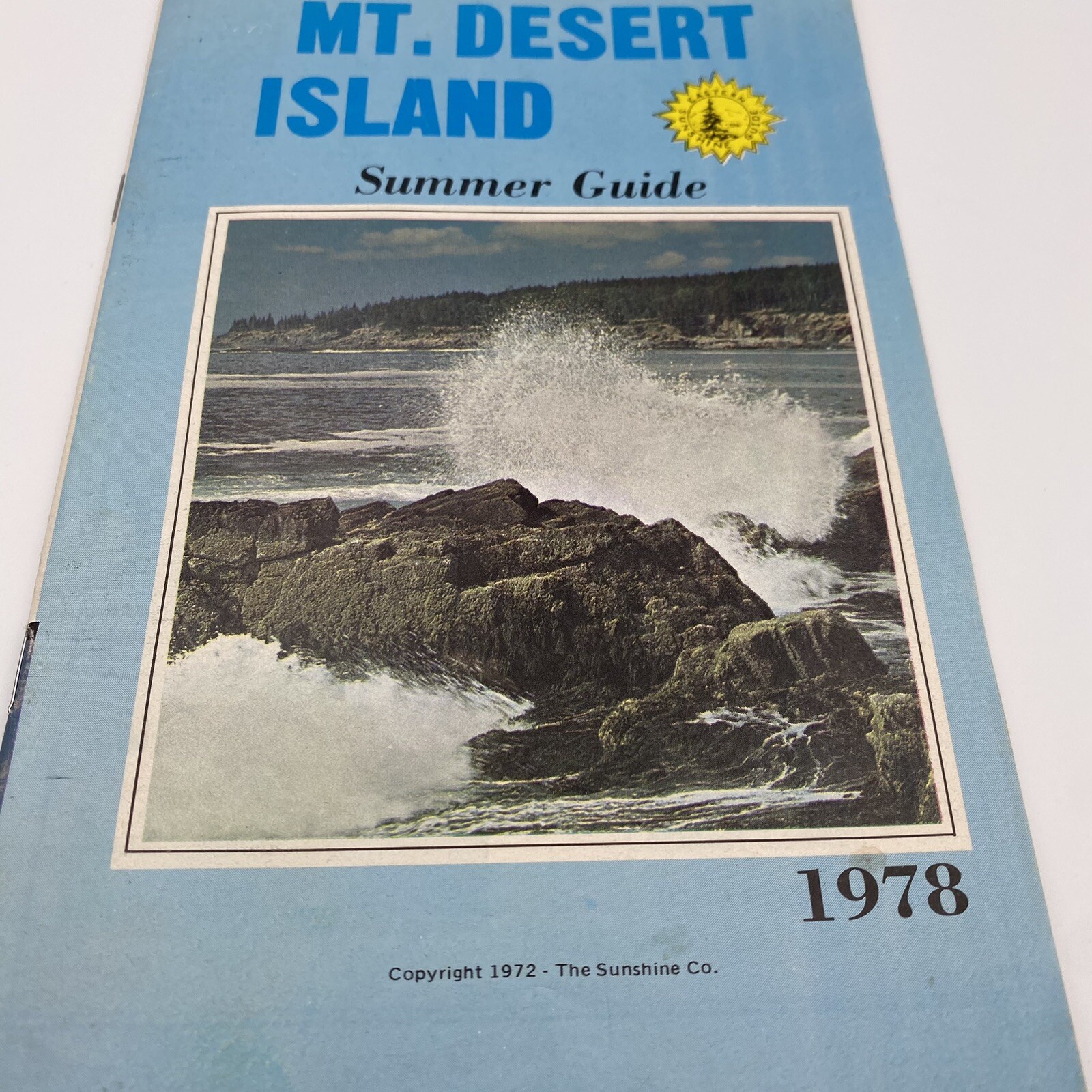 Mount Desert Island Maine Summer Guide 1978 Acadia National Park