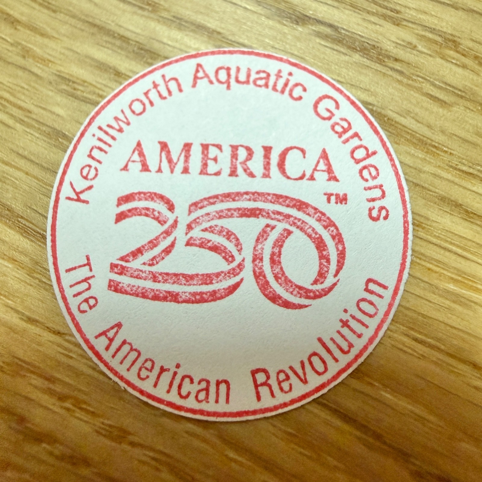 Kenilworth Aquatic Gardens America 250 National Park Passport Stamp