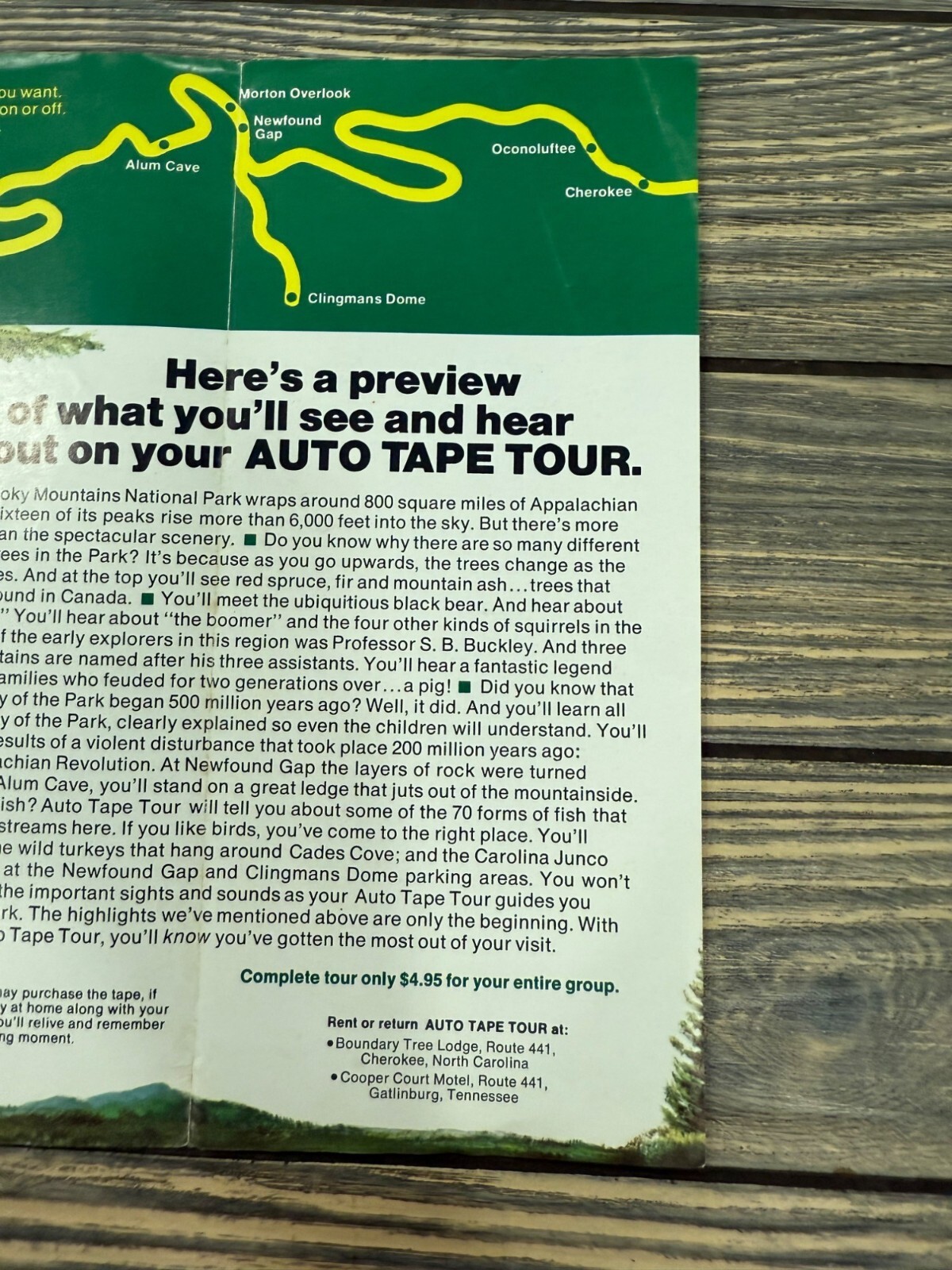 Great Smoky Mountains National Park Auto Tape Tour Audio Guide
