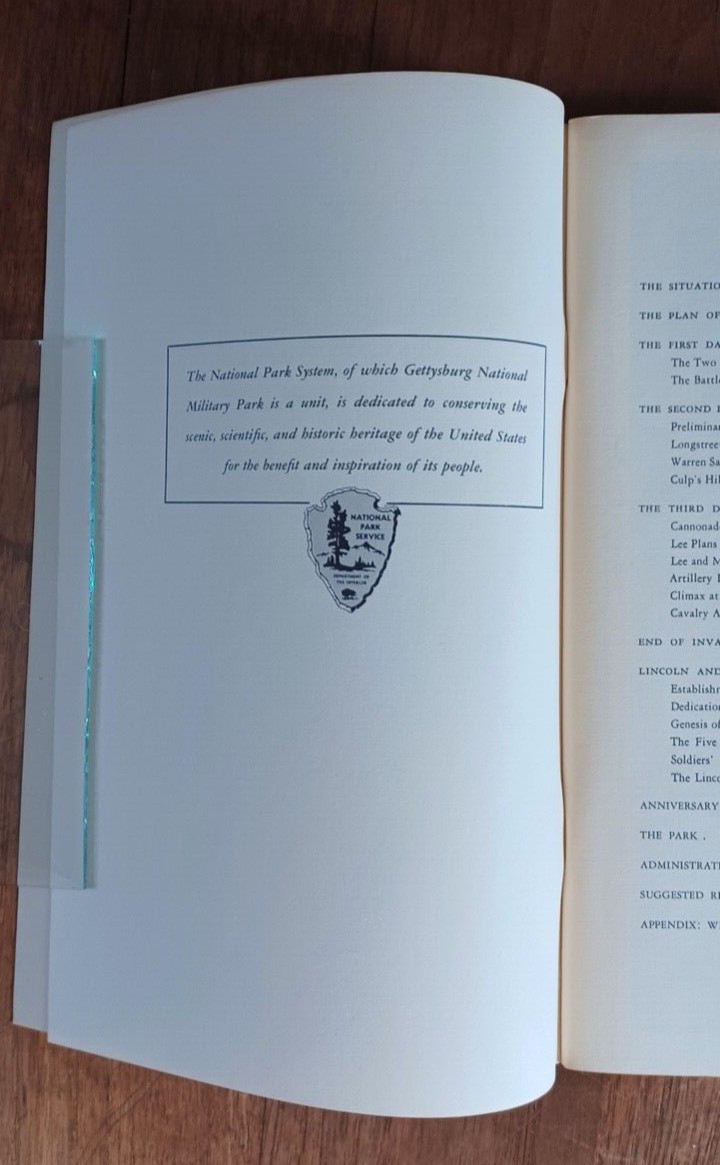 Gettysburg National Park Service Handbook Series No. 9 – 1962 Booklet
