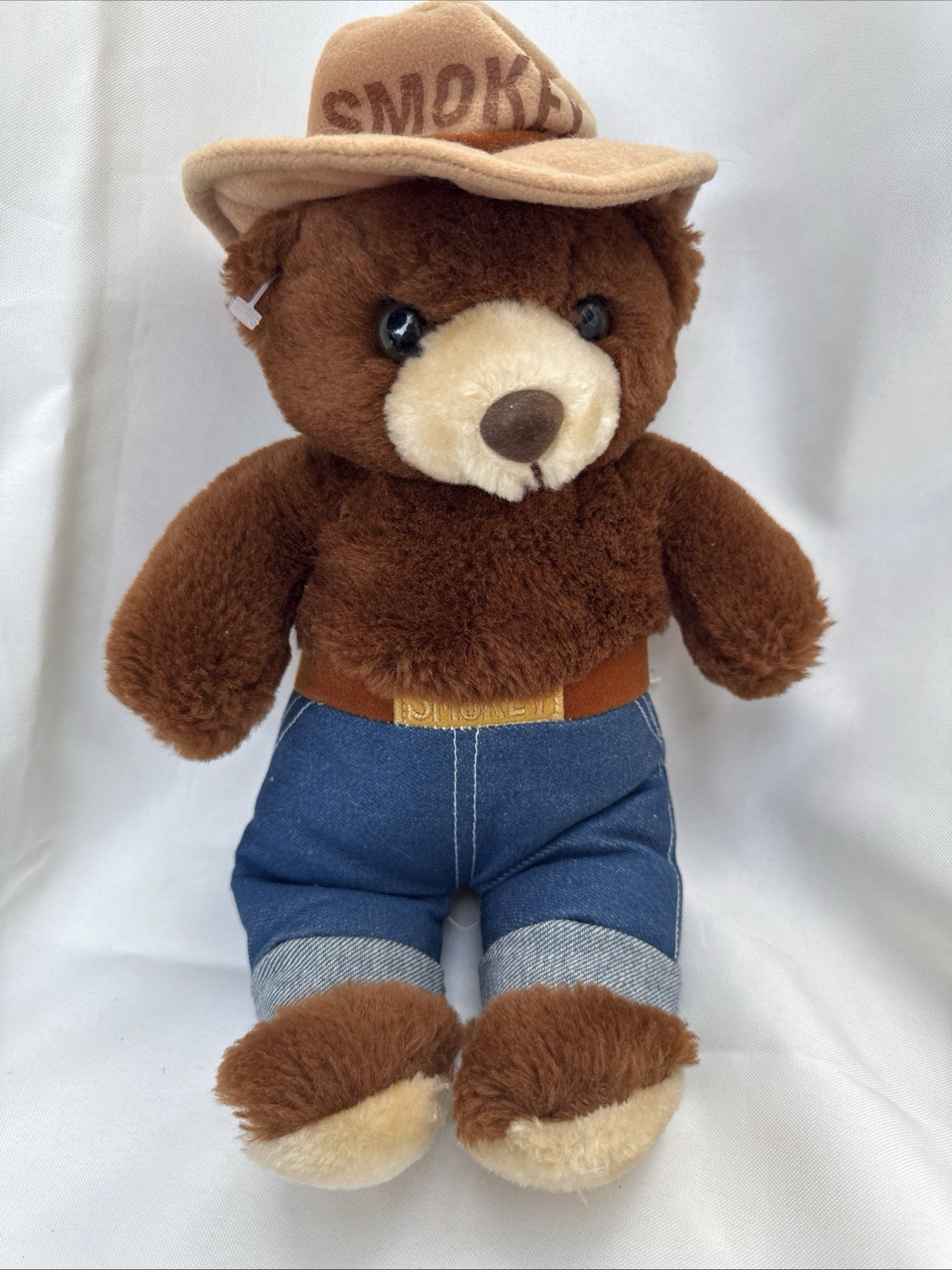 Vtg 1984 Smokey Bear Plush 12″ Three Bears Inc Made In Korea Clean!