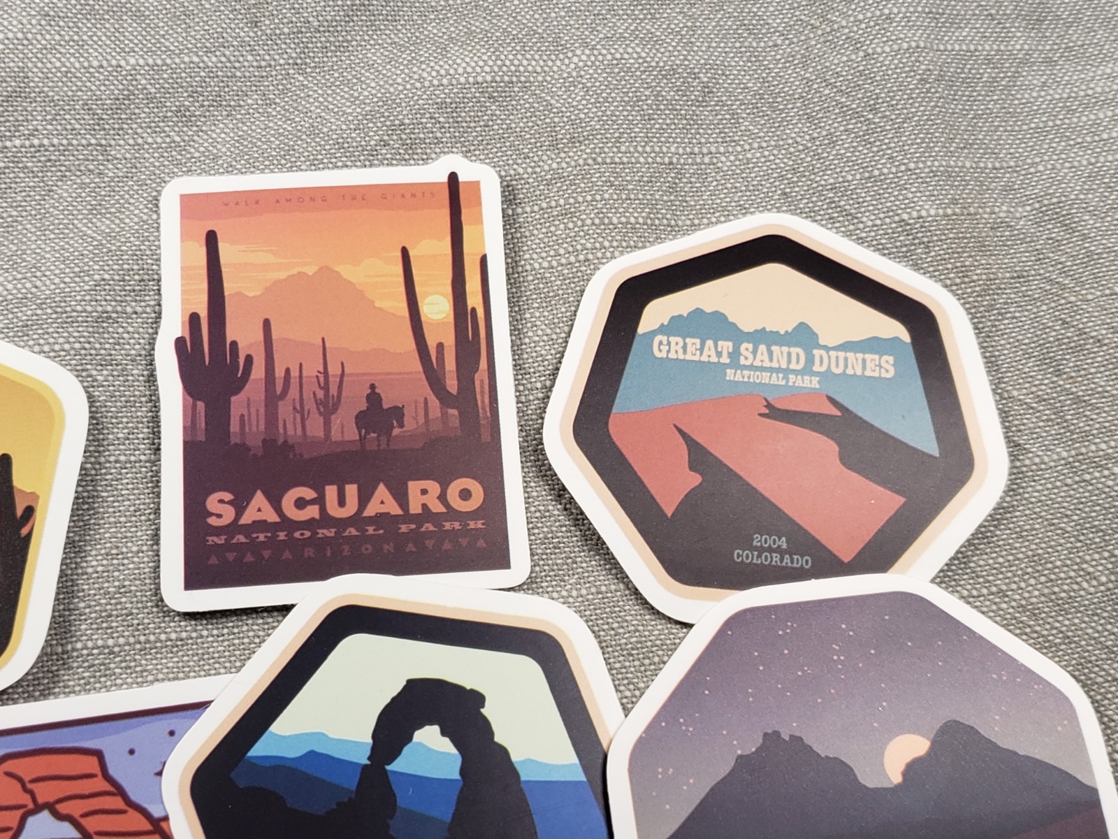 National Park Stickers Lot Of 8 Southwest US Arizona Colorado Utah C38-2