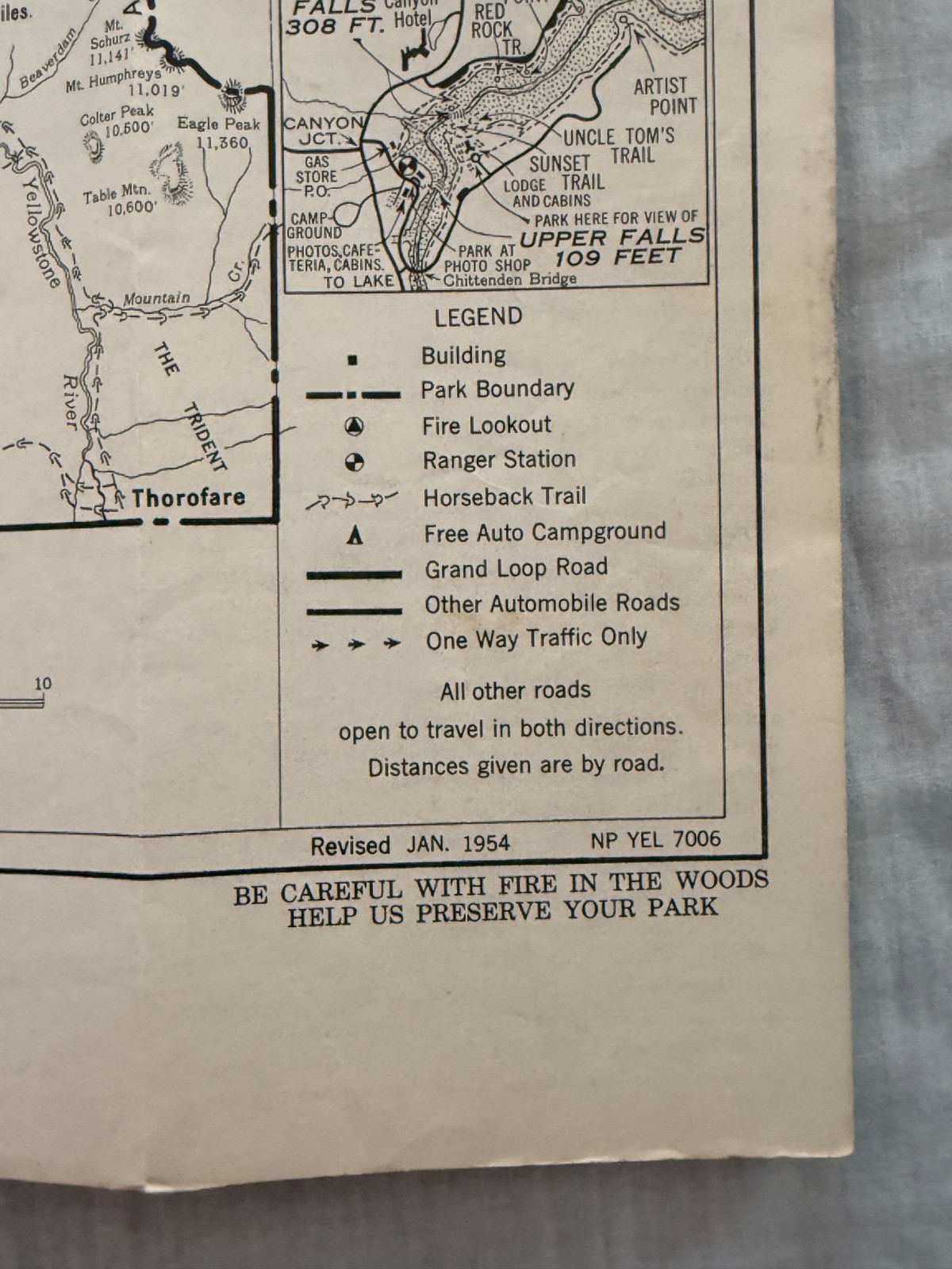 1955 Promotional Brochure to Yellowstone National Park, Lot of 2