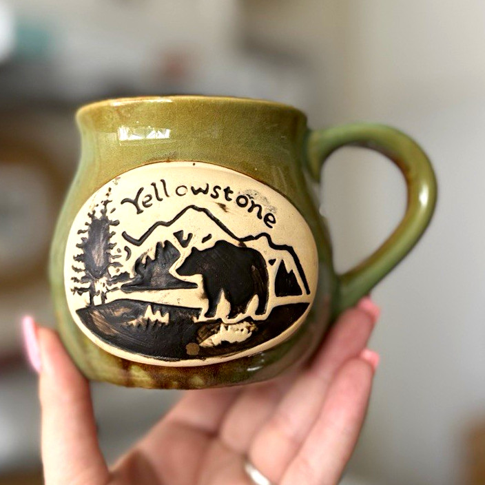 Cape Shore Yellowstone National Park Bean Pot Coffee Mug Ceramic