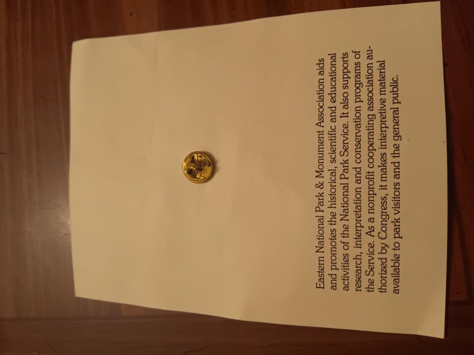 Vintage National Park Service 1916-1991 75th Anniversary Lapel Pin (26-520)