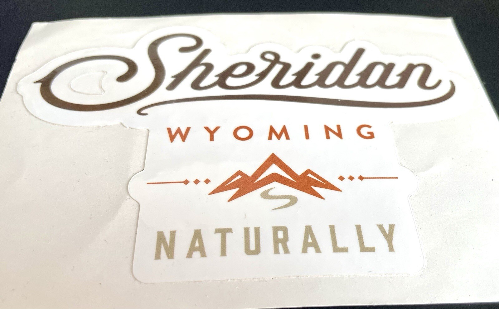 Sheridan, Wyoming – WYOMING NATURALLY – 5” X 3.5” Sticker – RARE, out of print