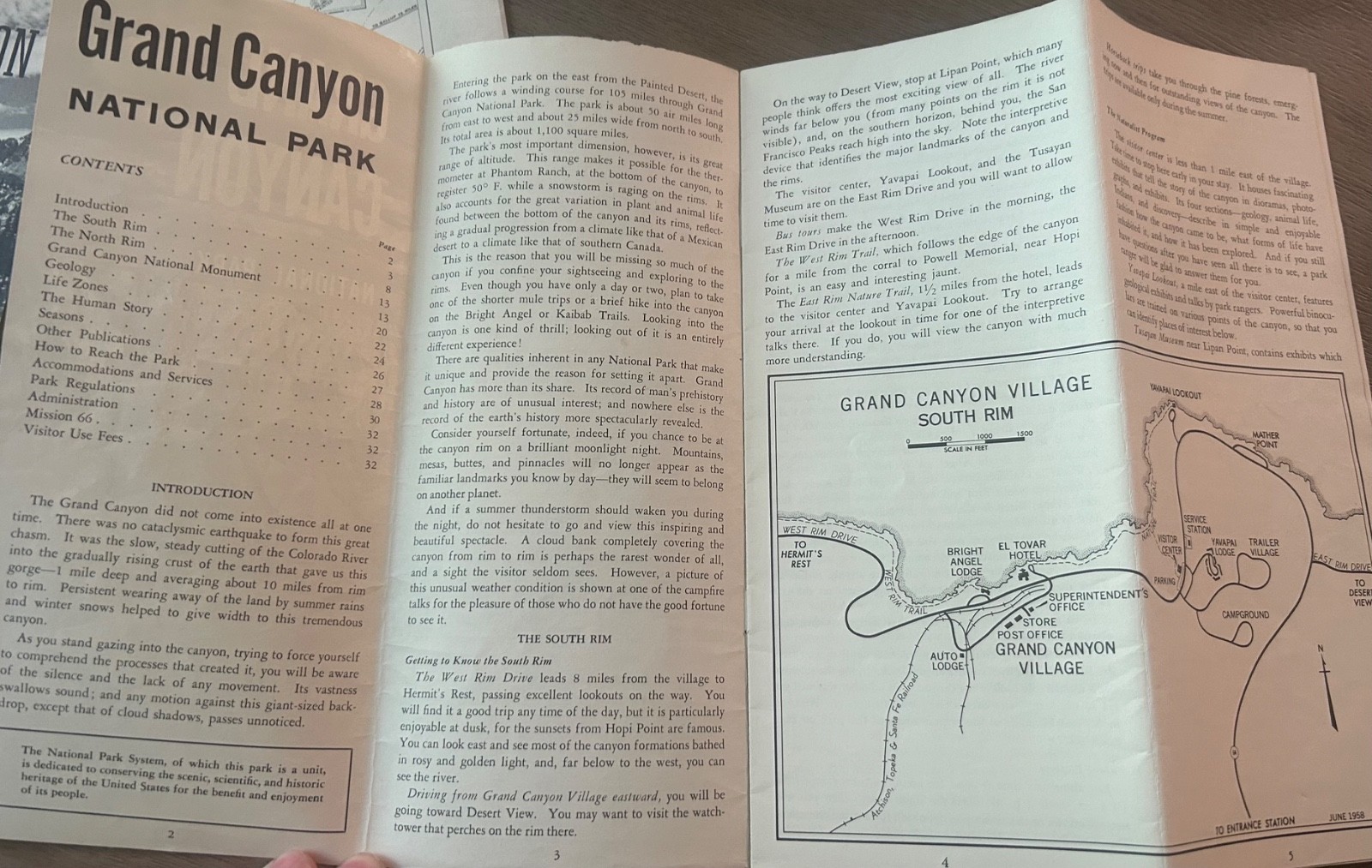 Lot of 3 Vtg Nat’l Park Brochures 58-60 Grand Canyon, Sequoia, Petrified Forest