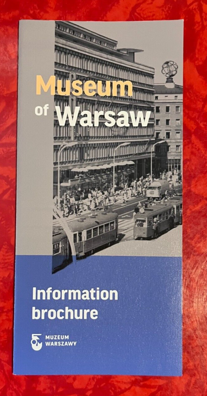 MUSEUM OF WARSAW POLAND BROCHURE & MAP – ENGLISH