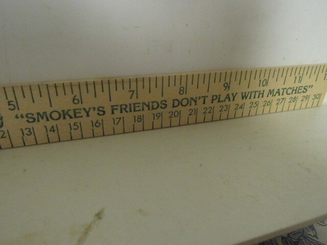 Vtg. Promotiona USFS “A Rule to Prevent Forest Fires/Smokey’s Friends…” Ruler