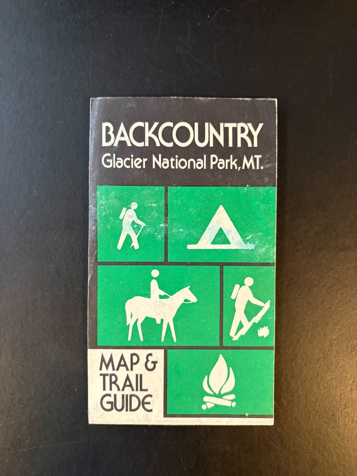 Glacier National Park Montana – Backcountry Map & Trail Guide Ephemera