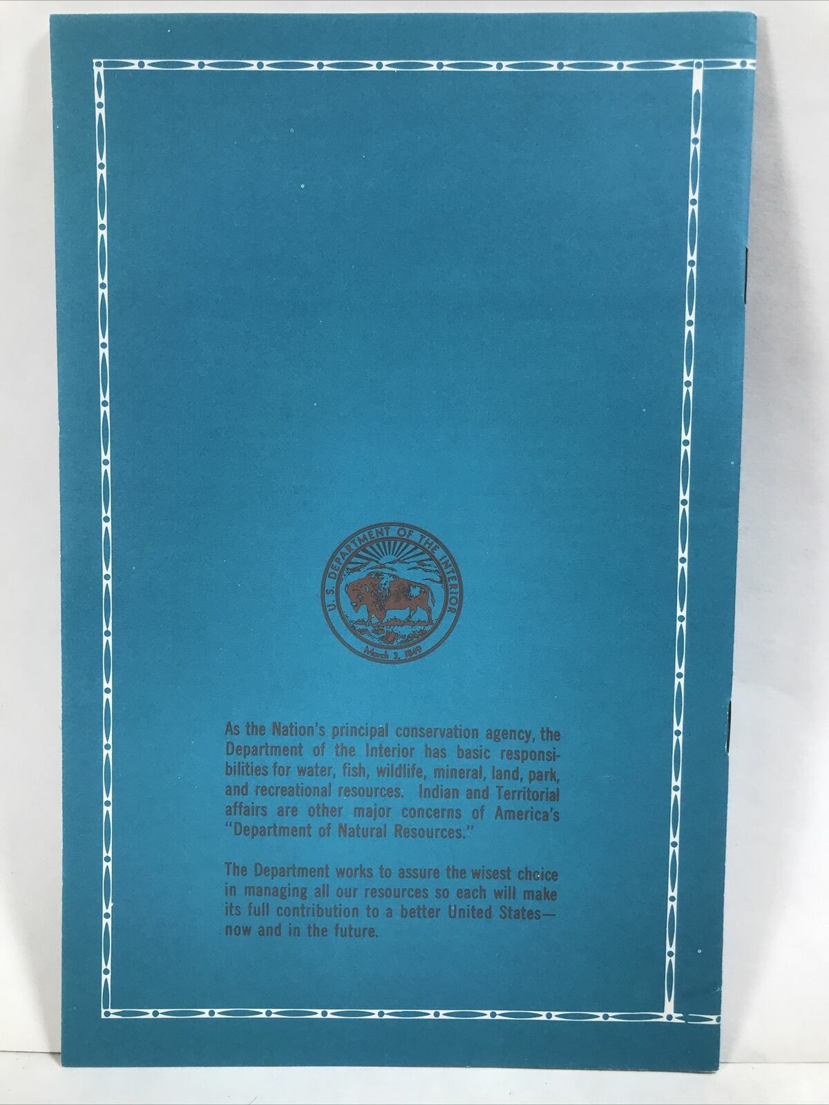 1970 THE GEOLOGICAL SETTING OF THE JOHN DAY COUNTRY Grant County Oregon & Letter