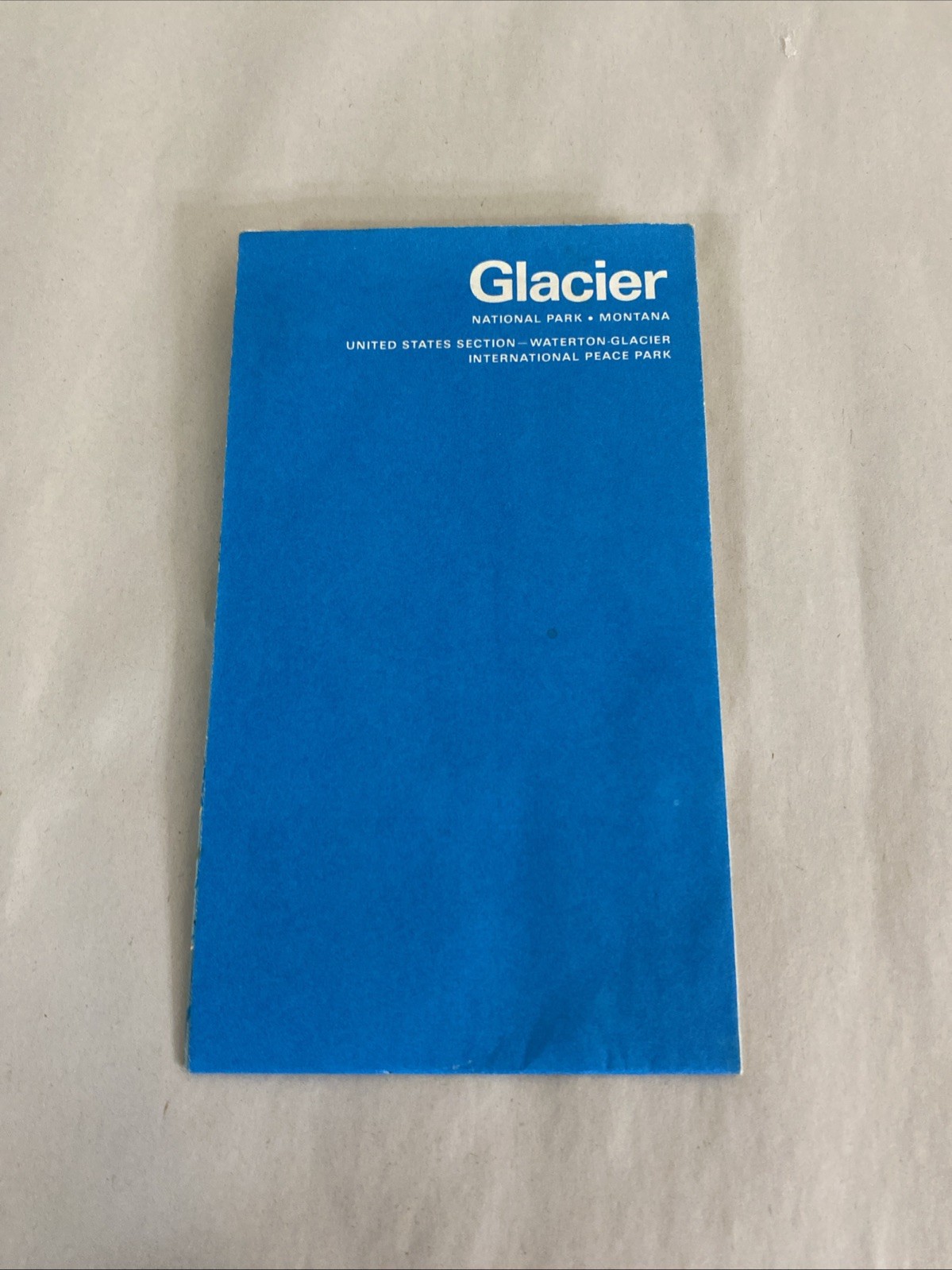1974 Glacier National Park Ephemera Lot: Brochure Map + Camping Permit Notes
