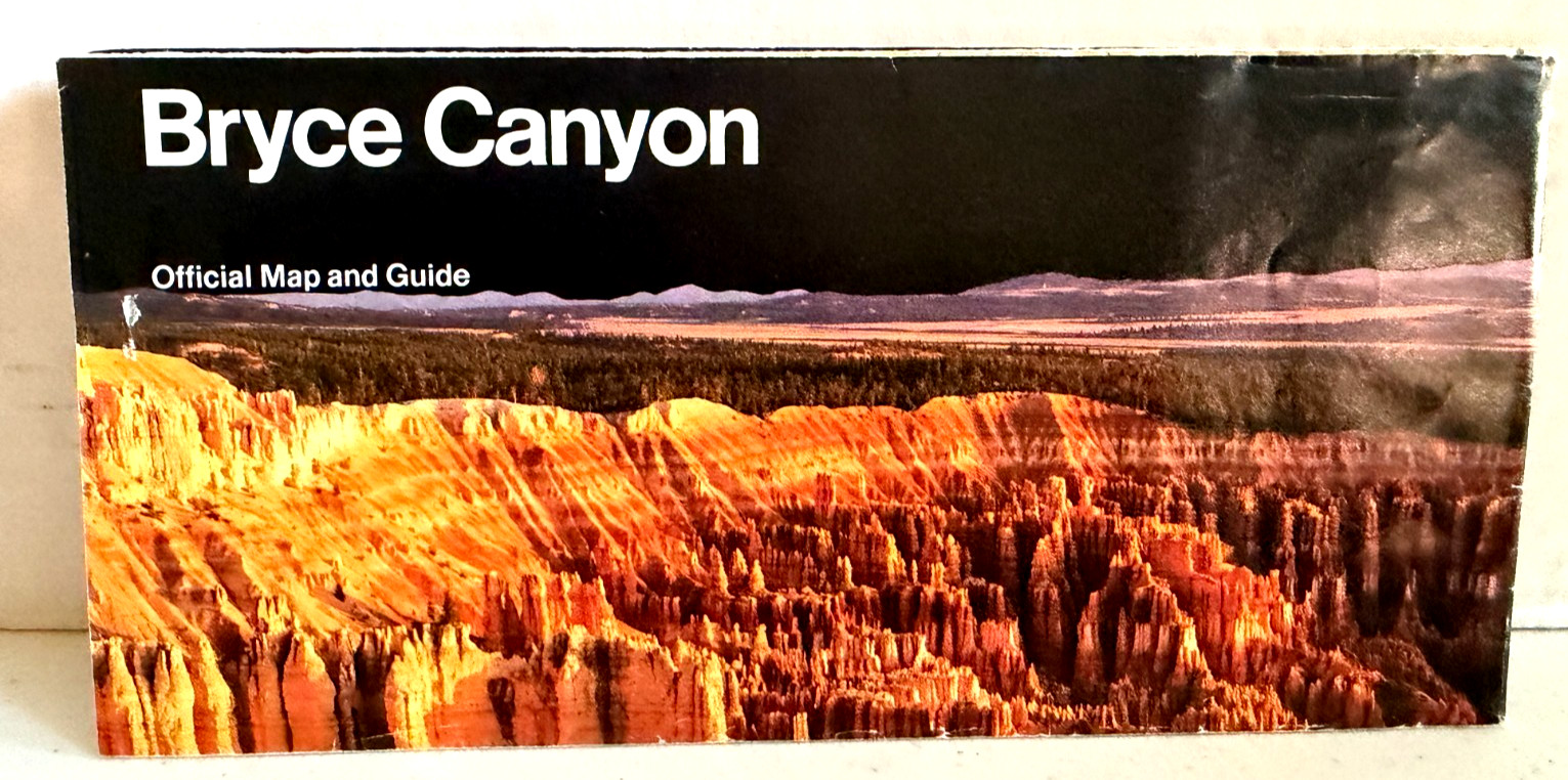 Vintage Bryce Canyon National Park Official Map and Guide US Dept of Interior!