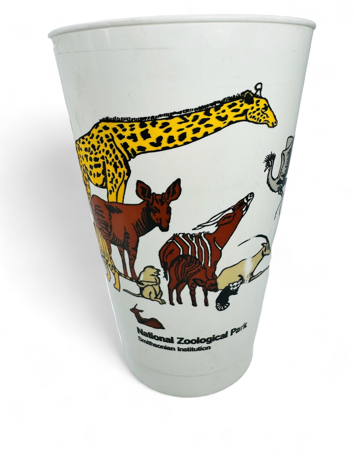 Smithsonian Institution National Zoological Park Plastic Cups Souvenirs Lot Of 4