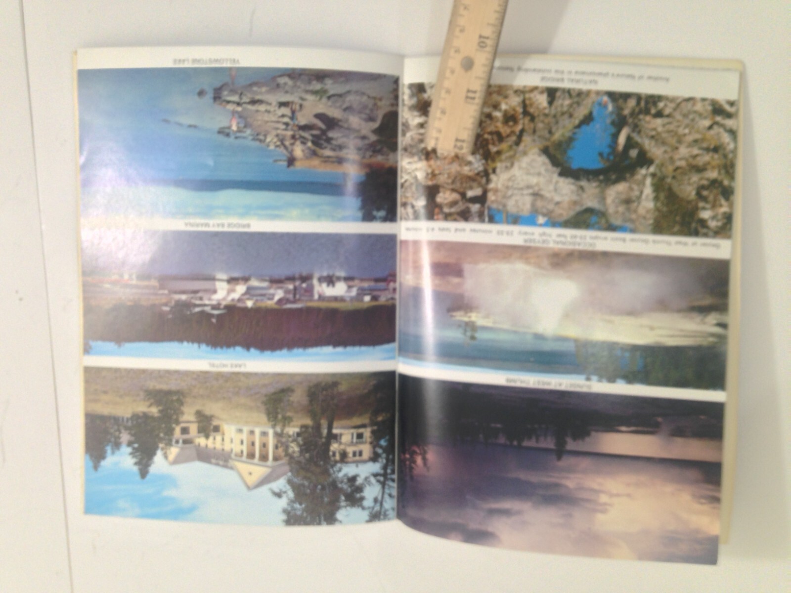 Vintage Yellowstone National Park brochure pamphlet tour guide souvenir vacation