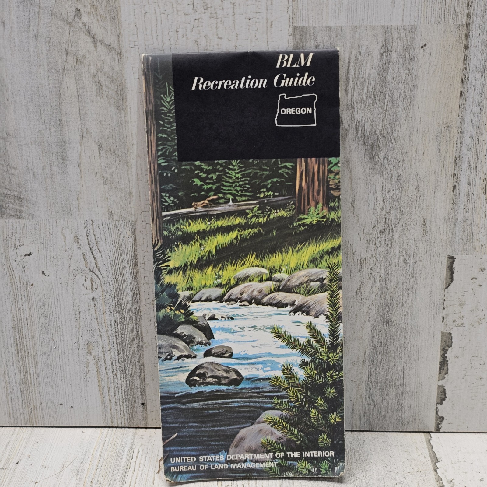 BLM Oregon Recreation Guide Map 1967 Hunting Camping Brochure Land Management