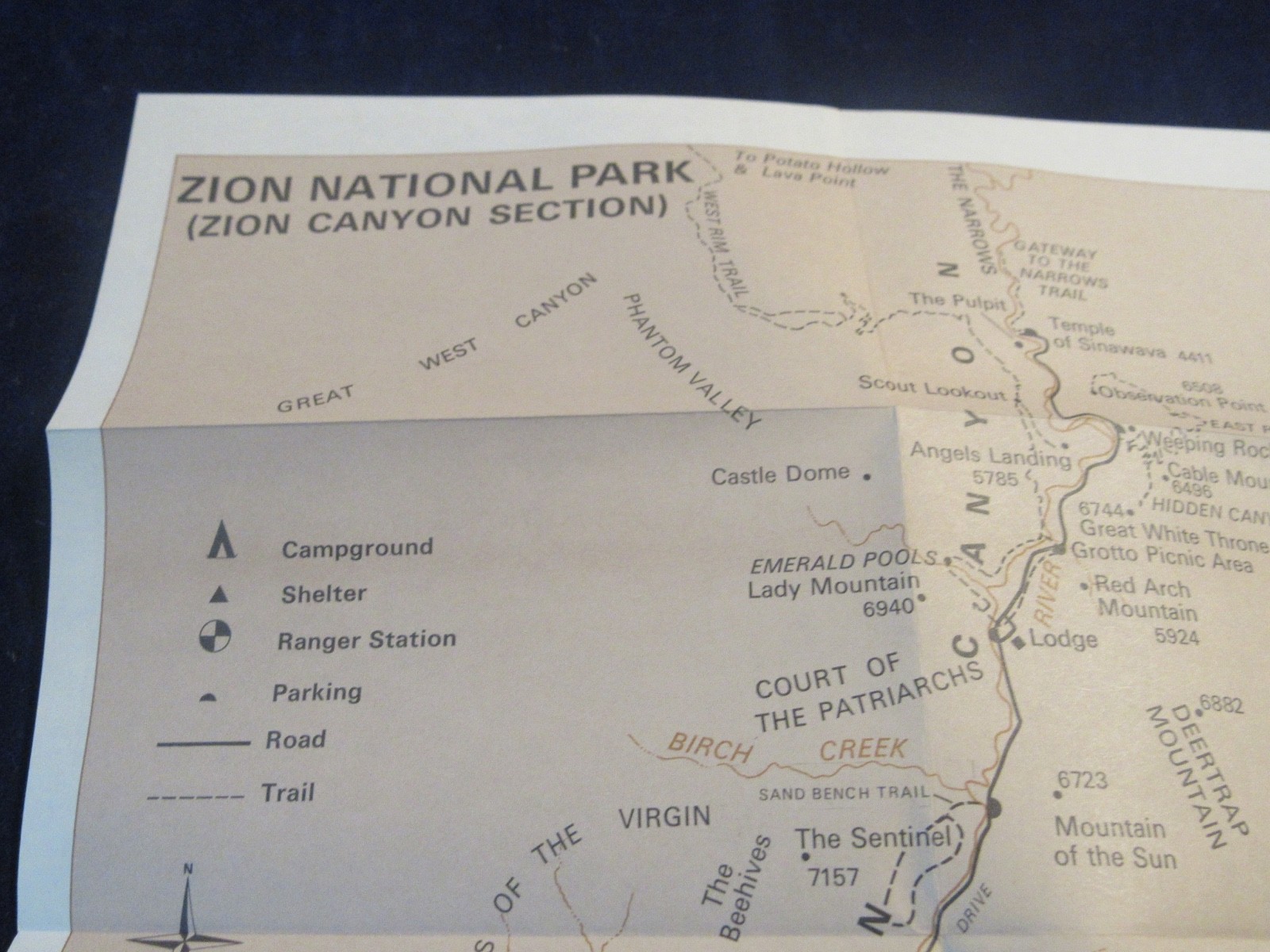Vtg 1963 & 73 Zion National Park Travel Brochure Lot of 2 US Dept Interior C773