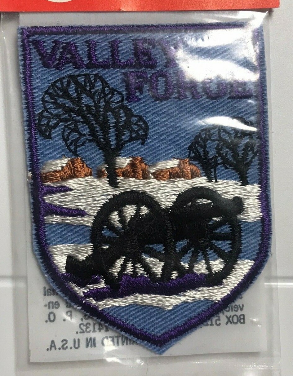 NIP Valley Forge Park Continental Army Camp Cannon Snow Embroidered Patch Badge