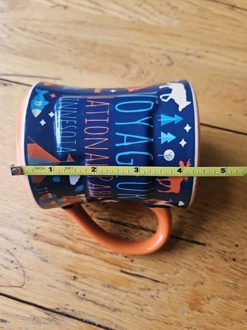 Minnesota Voyageur National Park Souvenir Ceramic Coffee Mug Orange