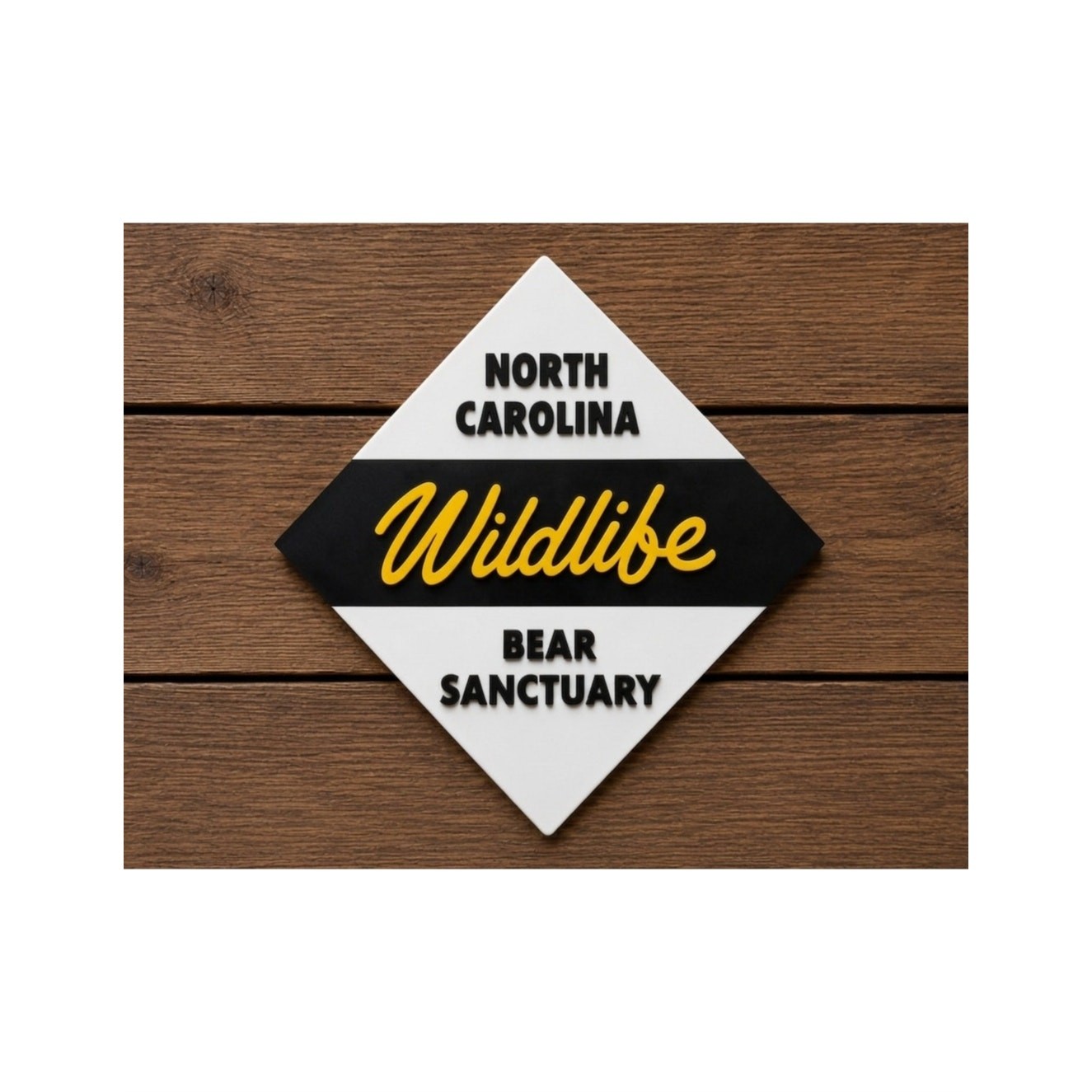 North Carolina Wildlife Resources Commission Bear Sanctuary Sign DNR Fish Game