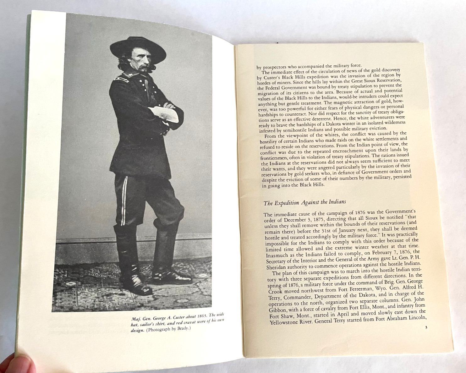 Custer Battlefield National Park Montana Vintage Travel Booklet 1949 1961