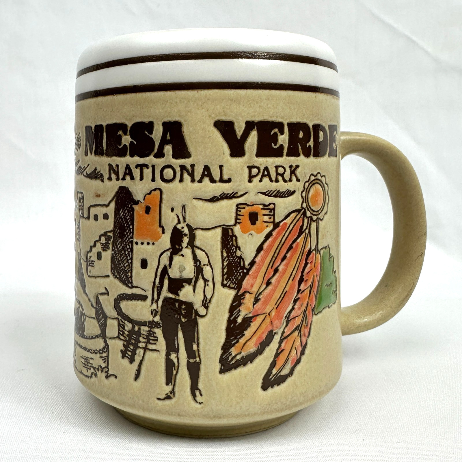 Vintage Mesa Verde National Park Souvenir Mug Southwest Cliff Dwellings Cup