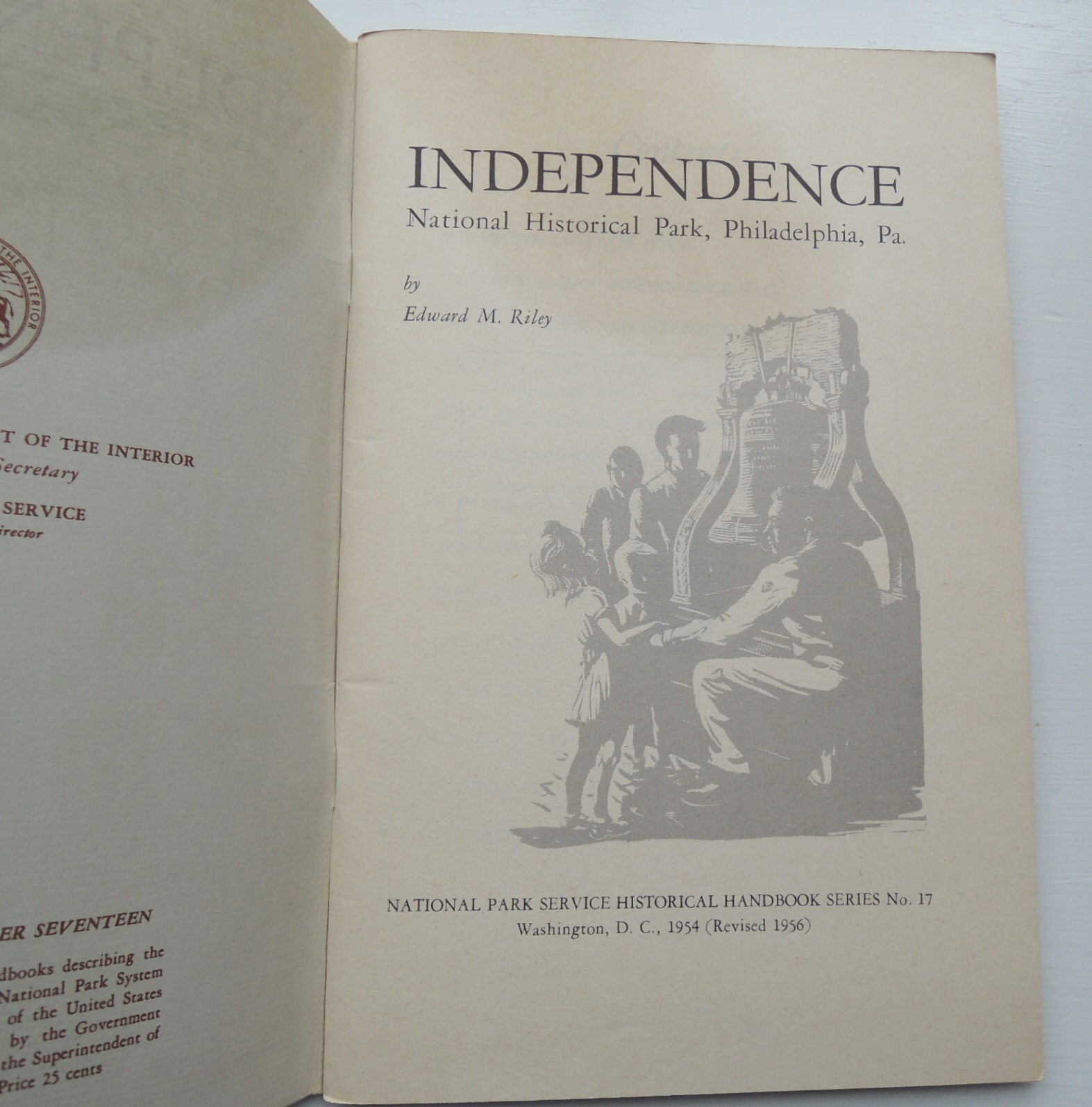 Independence National Park historical handbook no. 17, 1956 ed. free shipping