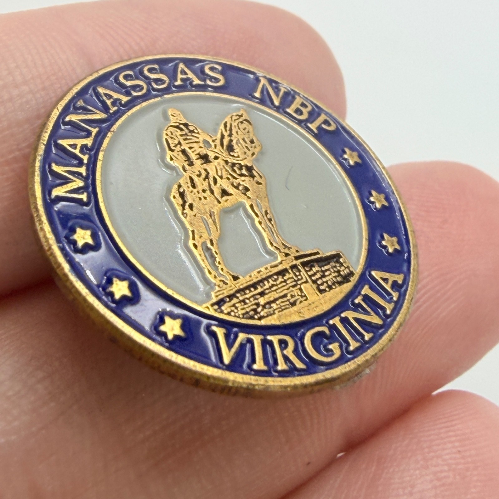 Manassas National Battlefield Park Lapel Pin Virginia Civil War Vintage NBP