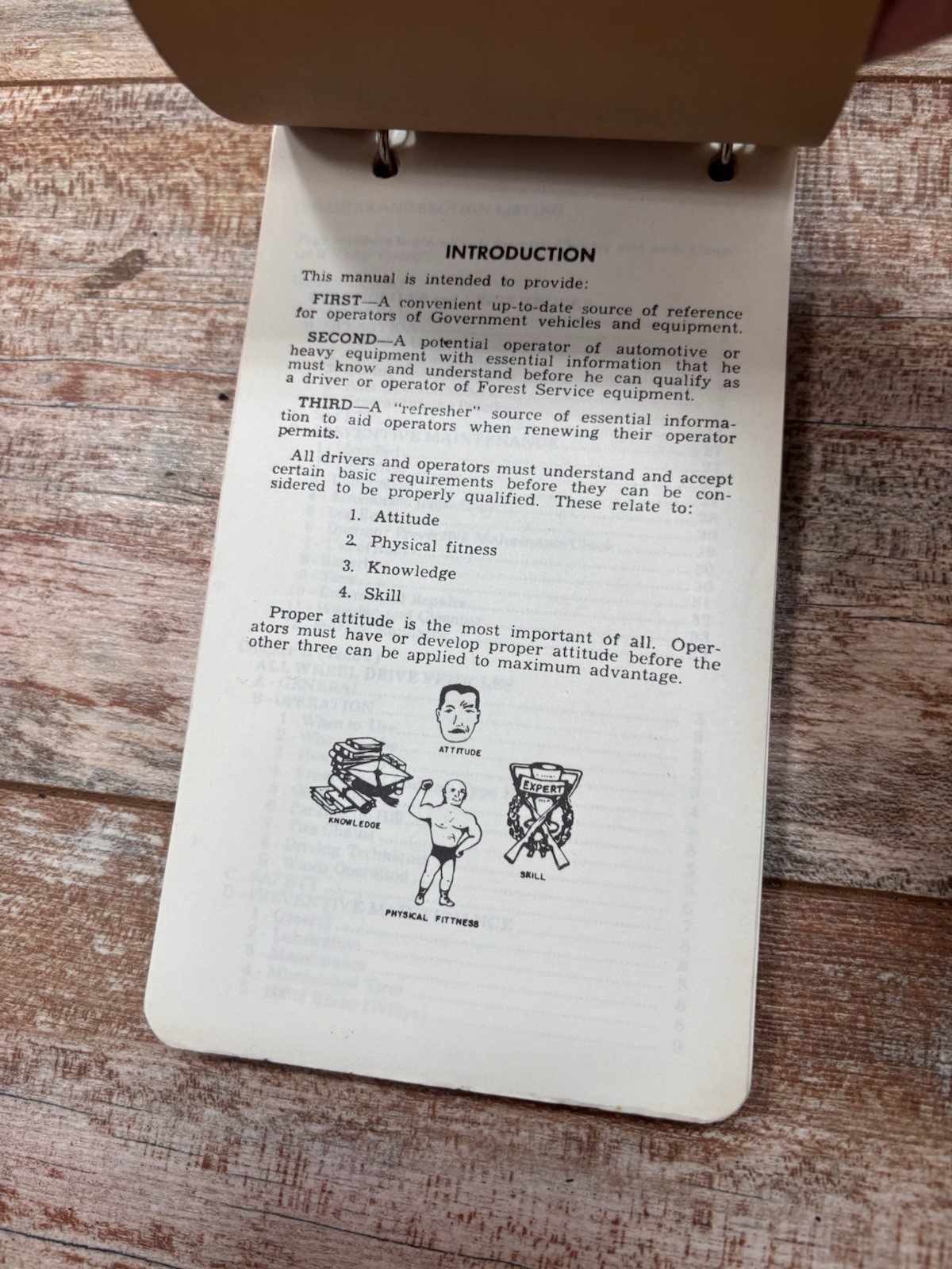 1960s United States Forest Service Driver Operator Guidebook Great Graphics!
