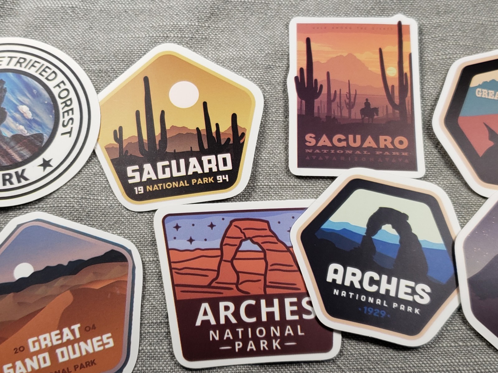 National Park Stickers Lot Of 8 Southwest US Arizona Colorado Utah C38-2