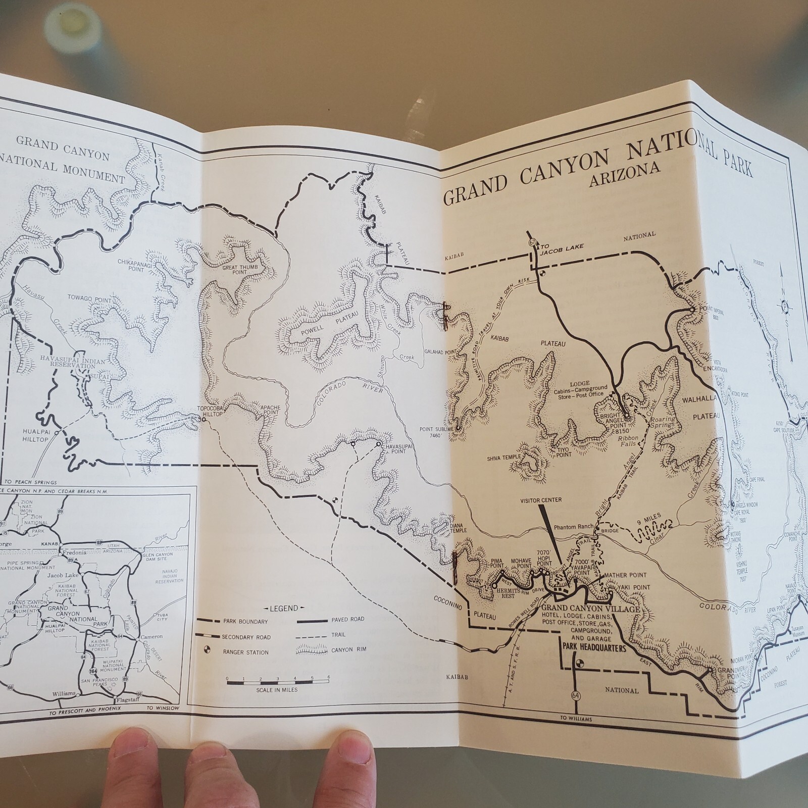 Grand Canyon National Park Arizona 1960s Lot Department of Interior Brochure