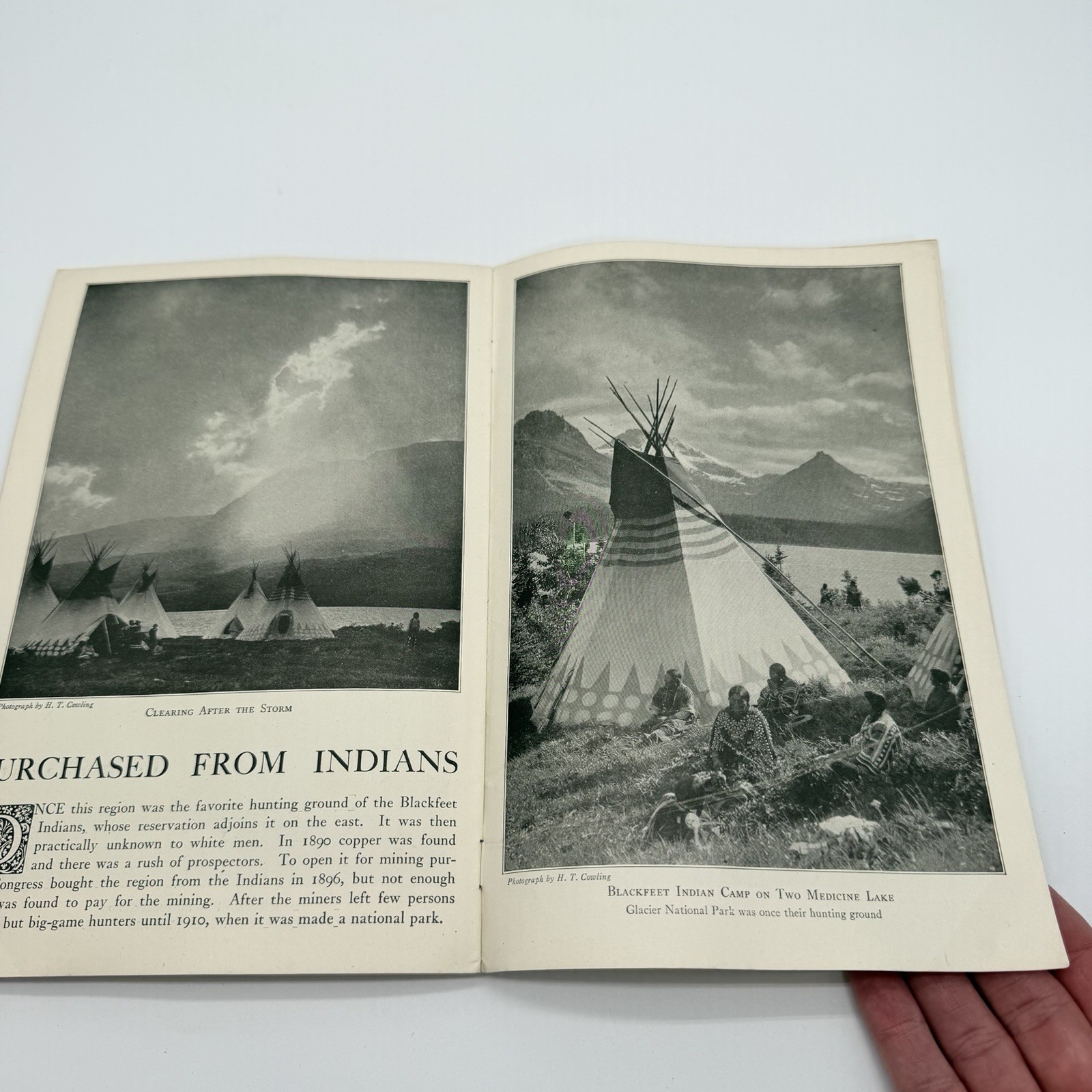 “Glacier” National Park Montana U.S Department of The Interior Booklet – 1930’s