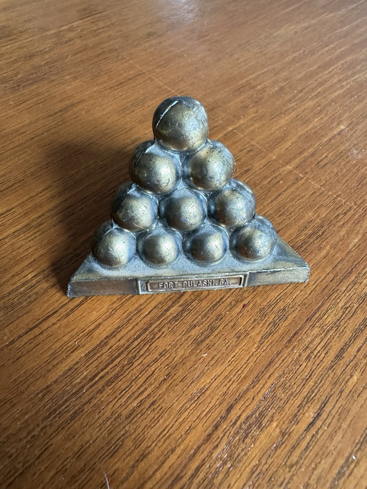 Vintage Fort Pulaski Georgia Cannonball Souvenir Sculpture Figure Building VTG
