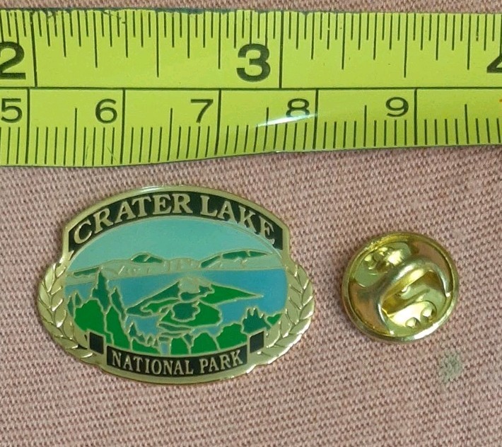 Crater Lake National Park Oregon Scenic Travel Souvenir Jacket Lapel Pin